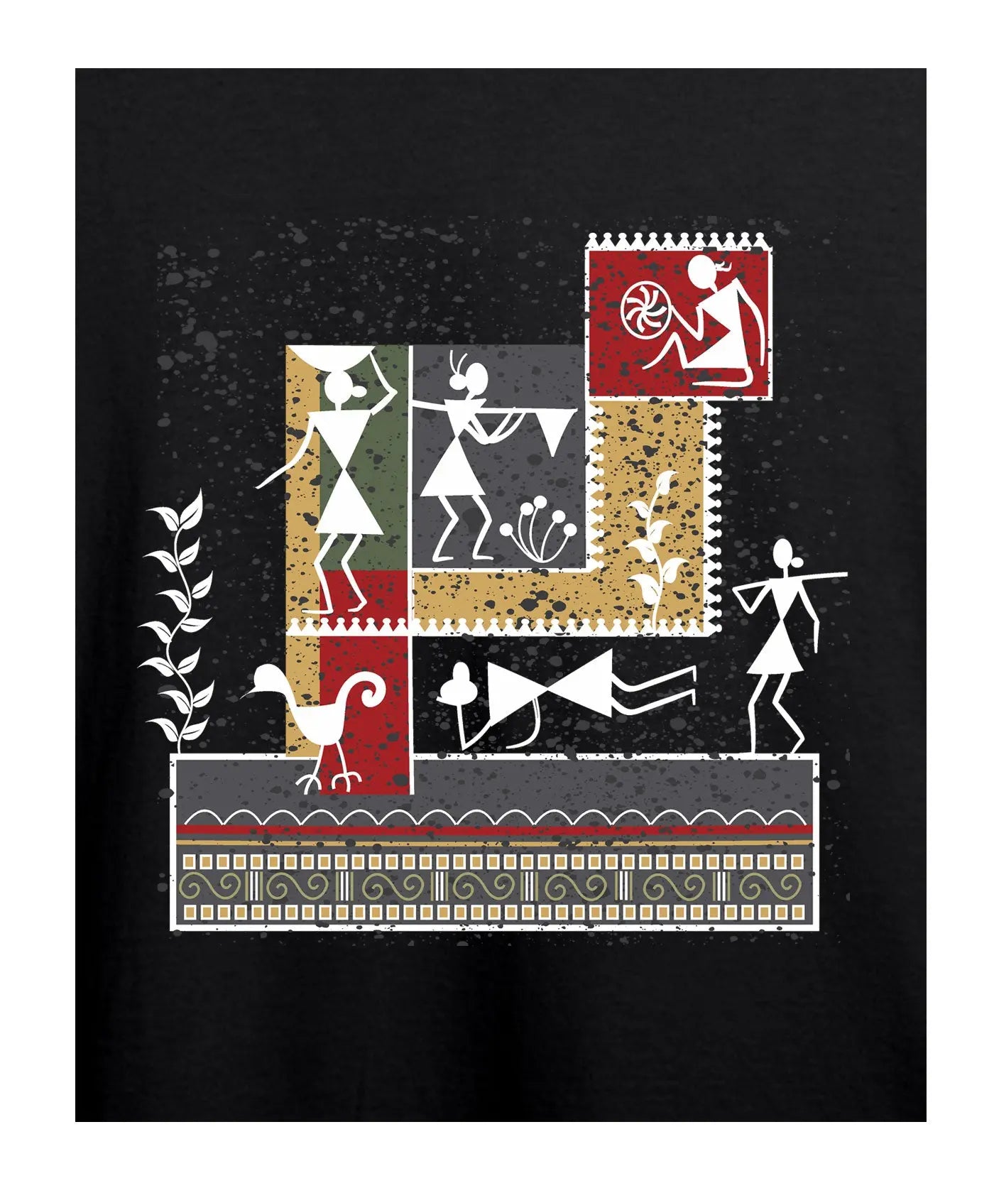 Joy Of Work - Women’s T-Shirt –  Premium Round Neck - Black - 100% Cotton Offbeat
