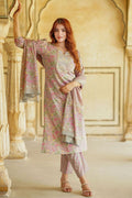 Multi Floral Printed Pure Cotton Readymade Salwar Suit with Dupatta KF