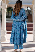 Elegant Anarkali Dress – Heavy Print Maslin | Multi Color (Copy) KF