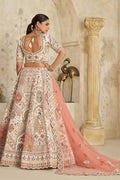 Intricately Embroidered Cream Zari Lehenga with Royal Motifs KF