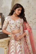 Designer Lehenga with Paisley Motifs & White Dori Work KF