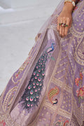 Royal Banarasi Raw Silk purple Lehenga for Haldi & Carnival RTI