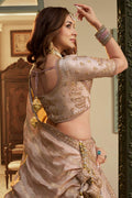 Gold Bridal Lehenga UK | Heavy Zari Embroidery & Regal Dupatta LF