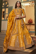 Mustard Lehenga Set UK | Royal Embroidered Skirt & Statement Blouse LF