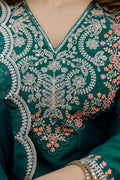 Elegant Green Embroidered Salwar Kameez with Green Dupatta LF
