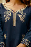 Navy Embroidered Salwar Kameez Suit | Designer Indian Ethnic Wear UK LF