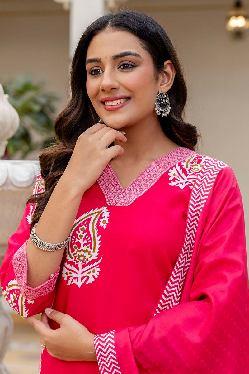 Elegant Pink Embroidered Salwar Kameez for Weddings & Events (UK) LF