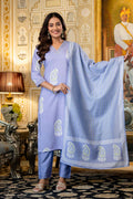 Light Purple Printed Salwar Kameez Suit | Designer Indian Ethnic Wear UK LF