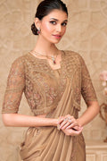 Soft Gold Saree Aesthetic – Evening Wedding Elegance RTI