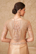 Soft Gold Saree Aesthetic – Evening Wedding Elegance RTI