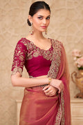 Red Saree with Red Blouse Look – Perfect for Reception & Cocktail Night RTI