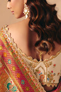 Cream Designer Dola silk Saree UK | Festive Wedding Wear with Zari Work LF