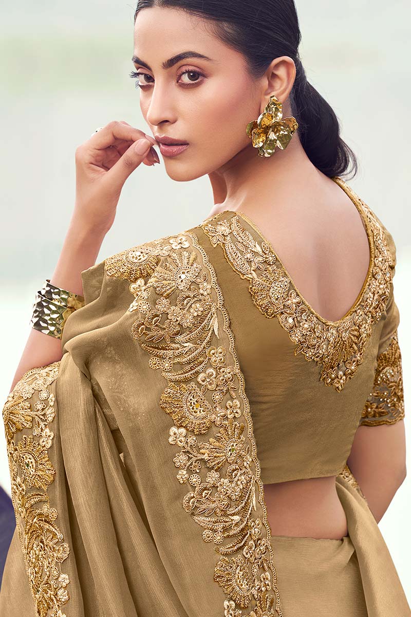 Wine Embroidered Saree – Elegant Party & Wedding Wear (Copy) LF