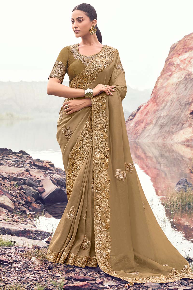 Wine Embroidered Saree – Elegant Party & Wedding Wear (Copy) LF