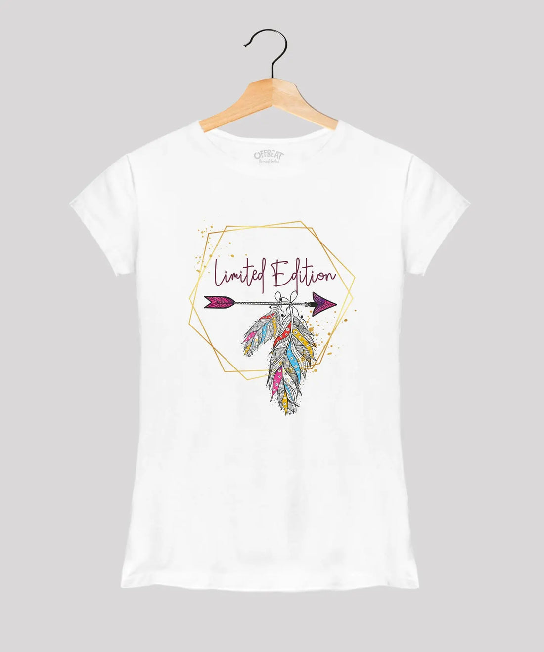 "Limited Edition" - Women’s T-Shirt –  Premium Round Neck - White - 100% Cotton Offbeat