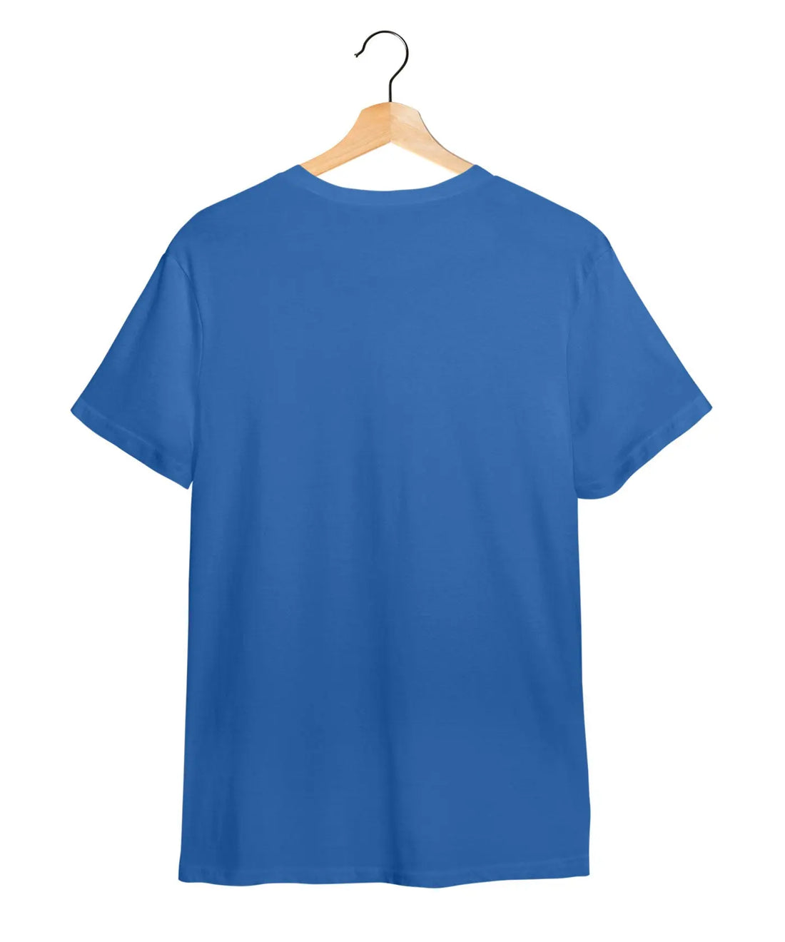 "Lotus Ganesha" Printed T-Shirt – Premium Round Neck - Electric Blue - 100% Cotton Offbeat