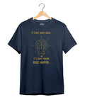 Making Ideas Happen - Women Graphic T-Shirt – 100% Cotton - Electric Blue & Navy Blue Variants Offbeat