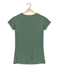Mandala Yoga - Women’s T-Shirt –  Premium Round Neck - Basil Green - 100% Cotton Offbeat