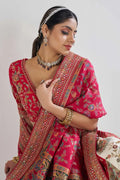Multicolour Banarasi Mosaic Bridal Lehenga with Scallop Detailing in Silk KSR