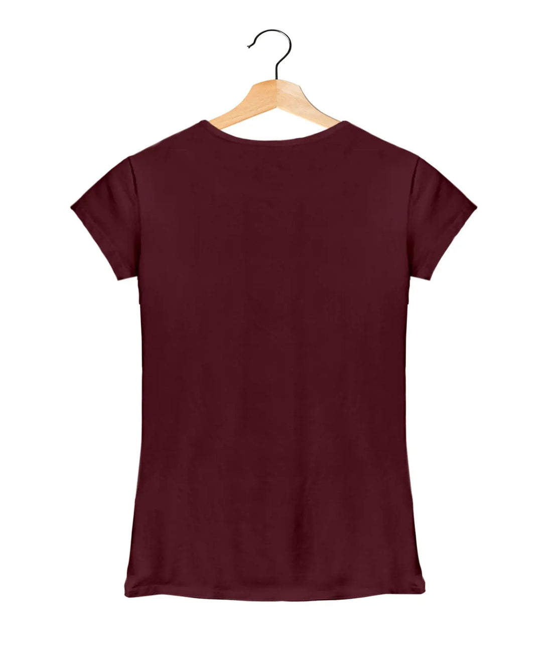 Musical Guitar Typography Print - Women's Graphic T-Shirt – Maroon  - 100% Cotton Offbeat