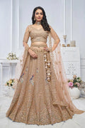 Mustard Heavy Embroidered Bridal Lehenga with Mirror & Zari Detailing KSR