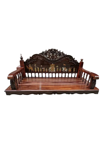 Handcrafted  Wooden Swing UK | Indian Jhula Sofa with Hanging chain MYR