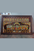 Rosewood Dasavathara Inlay Wall Panel Frame (5 ft) INDIGO ETHNICS