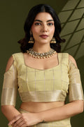 Delicate Yellow Soft Silk Light Weight Saree Golden Border PR