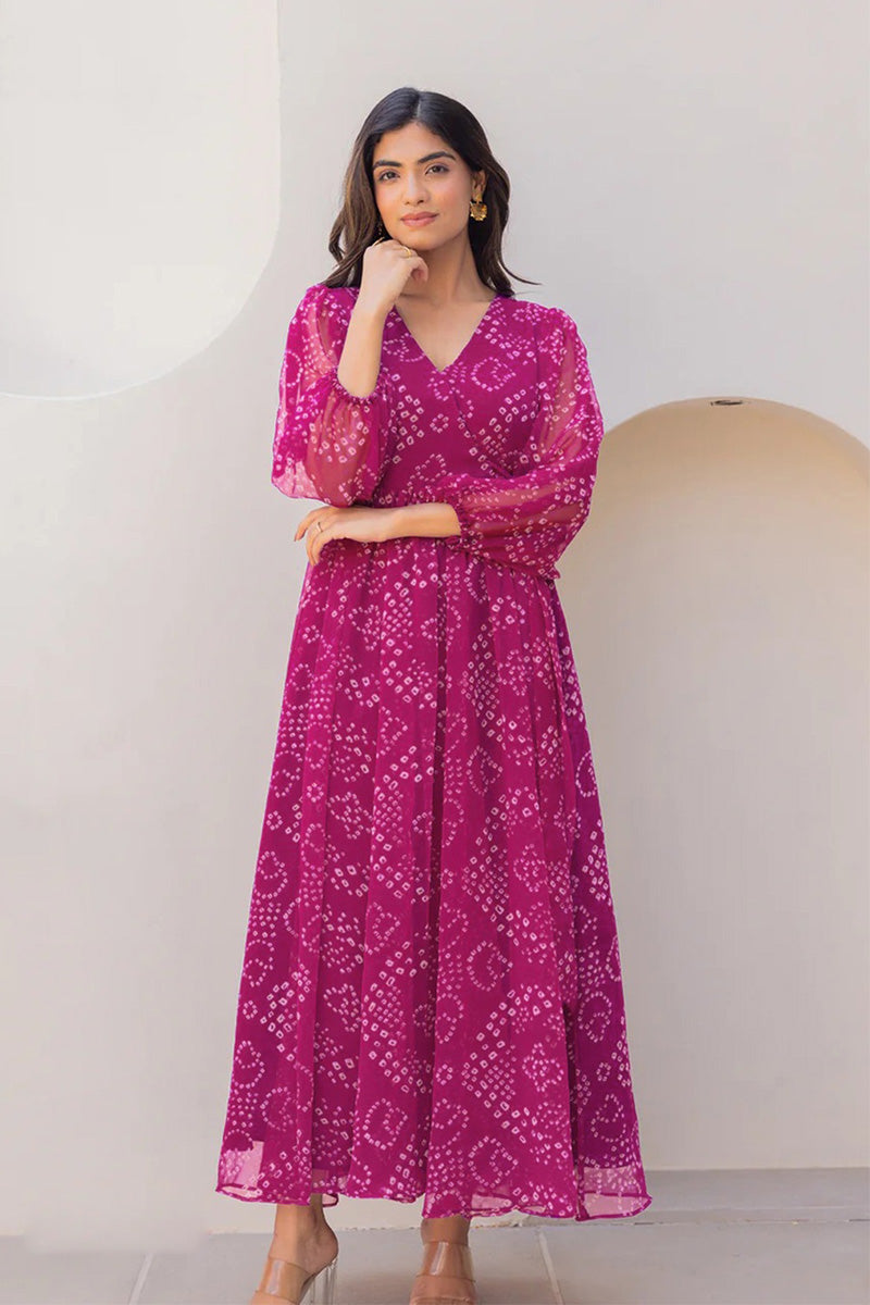 Purple Fully Flared Garden Tiered Floral Sleeveless Maxi Dress PR