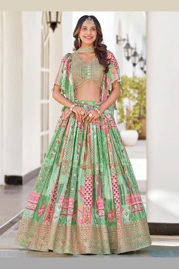 ulticolour Pastel Patchwork Lehenga for Festive Wear PR