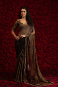 Exquisite Gold Silk Saree – Elegant Metallic Sheen with Delicate Embellishment PR