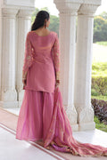 Elegant Pink Embroidered Palazzo & Kurta Set — Women’s Ethnic Wear RTI