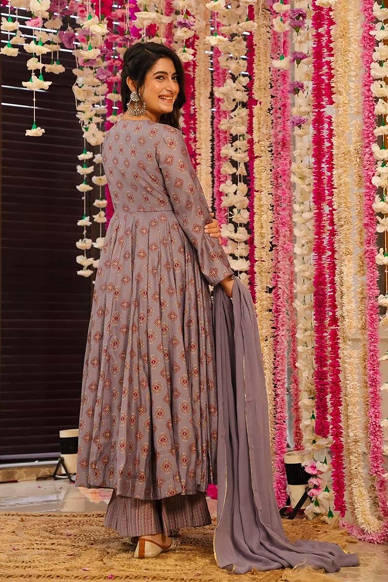 Onion Pink Floral Whisper Set | Lightweight Luxe Wear PR