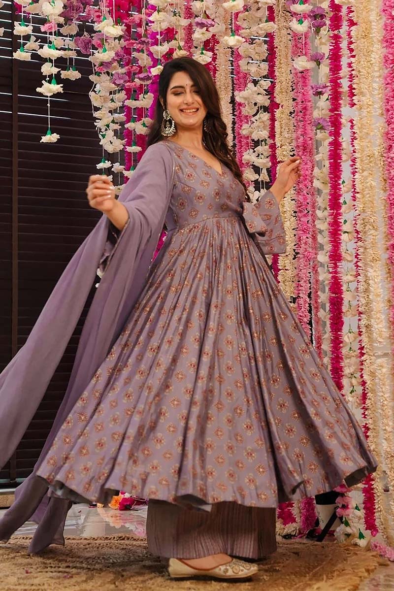 Onion Pink Floral Whisper Set | Lightweight Luxe Wear PR