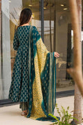 Teal Maslin Digital Printed Set | Refined Casual Elegance PR