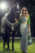 Multi Color-Printed Ready-to-Wear Saree Set with Scarf PR