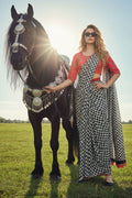 Modern Muse – Silk Crepe Fusion Saree with Coordinated Scarf PR