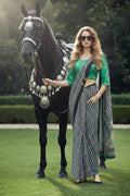 Polka & Wild – Statement Silk Crepe Multi Color Saree Set with Scarf PR