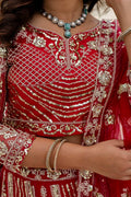 Red wedding Lehenga | Designer Look with Delicate floral motifs PR