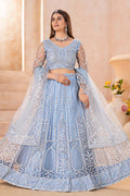 Sky Blue Festive Wedding Lehenga UK | Statement Embroidery Work PR