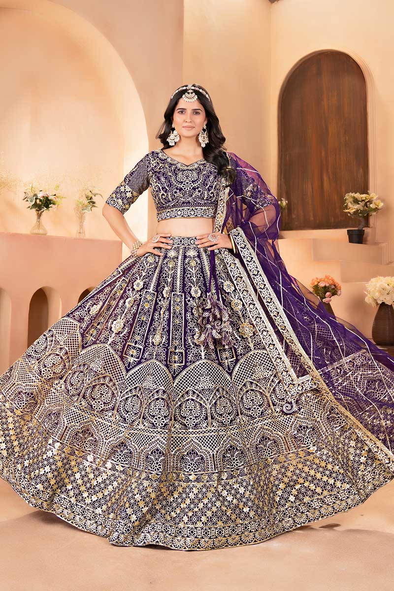 Beige Bridal Lehenga | Traditional Indian Wedding Wear UK PR