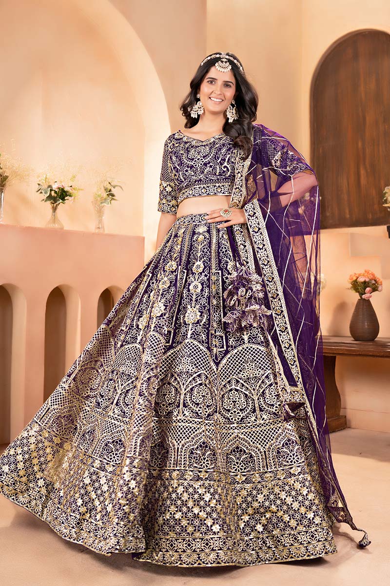 Beige Bridal Lehenga | Traditional Indian Wedding Wear UK PR
