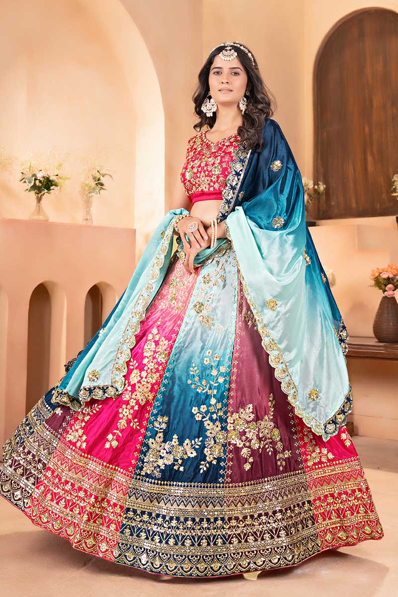 Multi color Festive Lehenga Set | Designer Bridal Collection PR