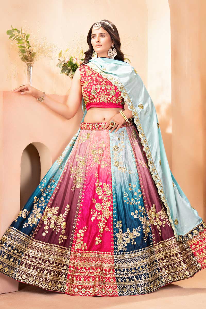 Multi color Festive Lehenga Set | Designer Bridal Collection PR