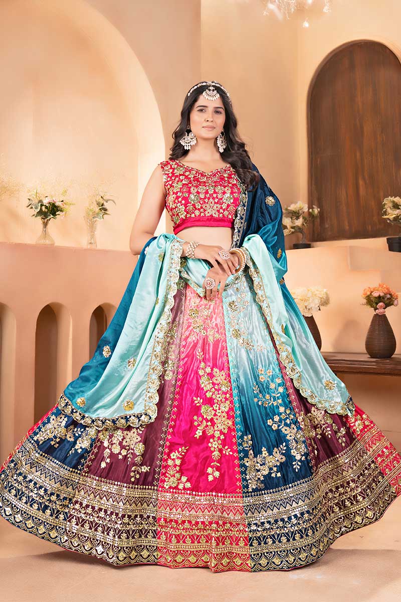 Multi color Festive Lehenga Set | Designer Bridal Collection PR
