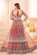 Orange Wedding Lehenga | Designer Indian Wedding Wear UK PR