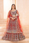 Orange Wedding Lehenga | Designer Indian Wedding Wear UK PR