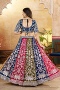 Designer Blue Lehenga Choli UK | Sequins Embroidery Festive Outfit PR