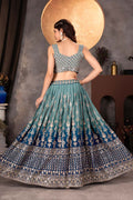 Navy Blue Elegant Lehenga UK | Premium Indian Wear Outfit PR