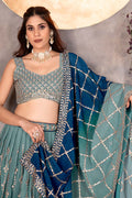 Navy Blue Elegant Lehenga UK | Premium Indian Wear Outfit PR